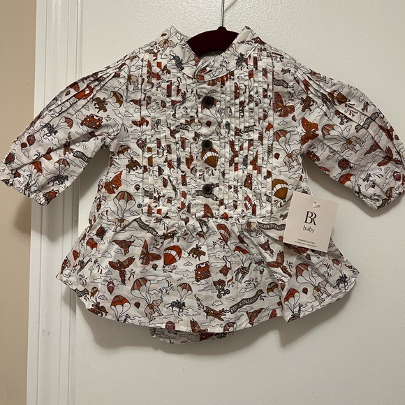 NWT Banana Republic Baby Top & Bloomer Set 0-3MO - Picture 7 of 11